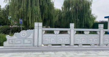 池州 芝麻灰桥栏杆、河道栏杆安装效果