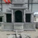 池州 芝麻灰高档墓碑，土墓，可定制