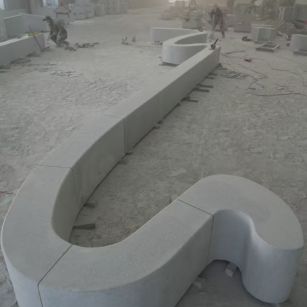 池州 花岗岩整石坐凳拼装