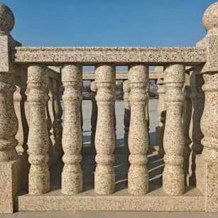 池州 黄金麻栏杆（扶手，花瓶柱，将军柱）