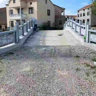 池州 芝麻灰花岗岩桥栏杆