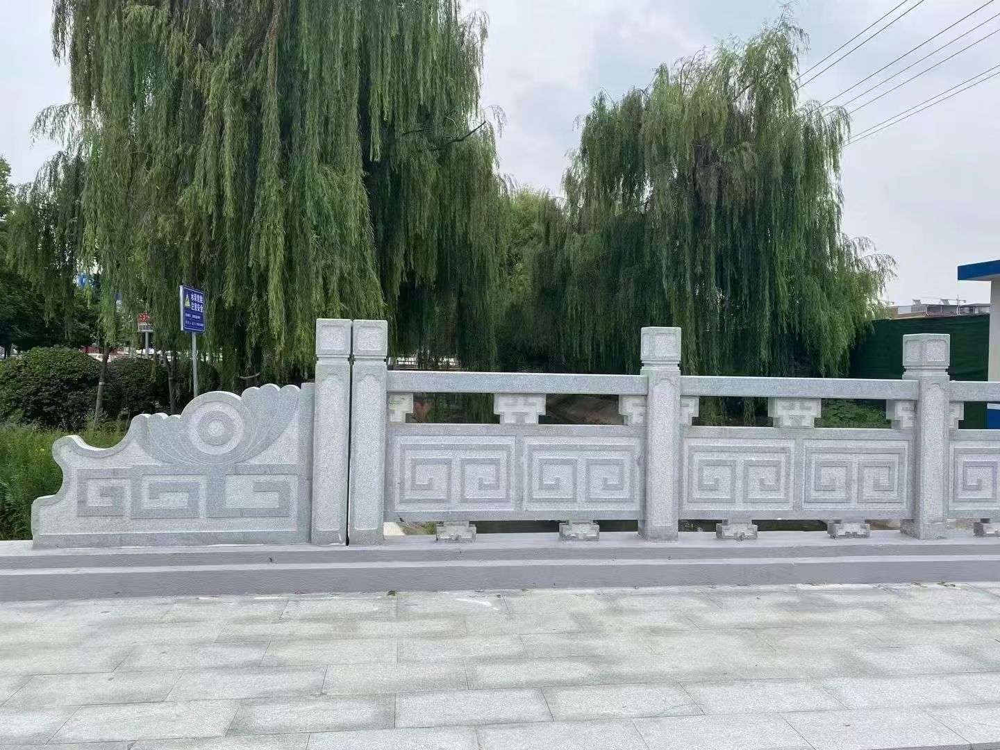 池州 芝麻灰桥栏杆、河道栏杆安装效果