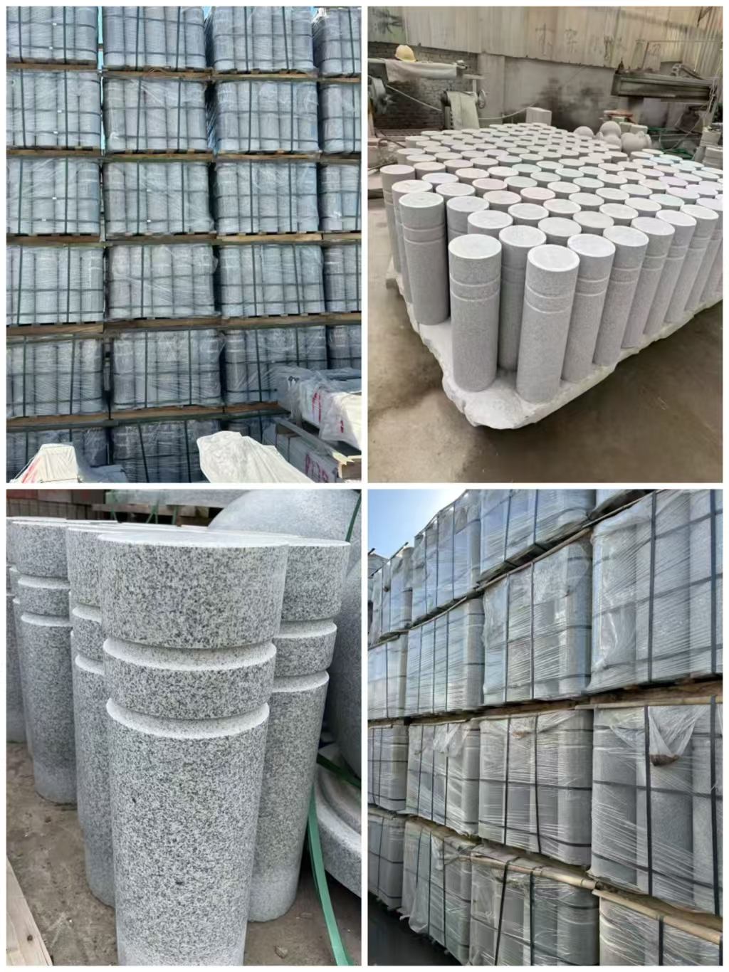 池州 芝麻白花岗岩挡车柱、隔离柱多少钱