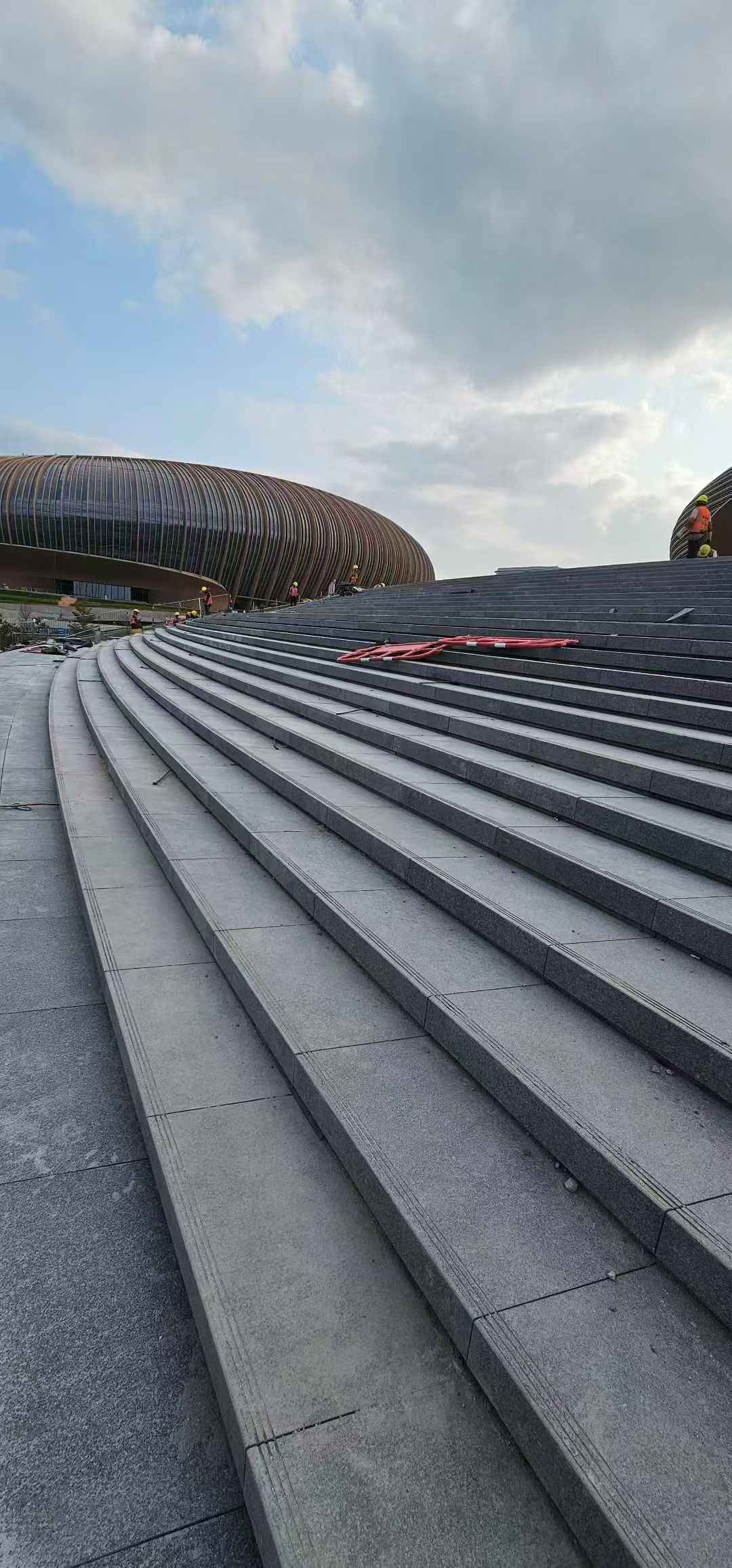 池州 弧形整石台阶铺装效果图